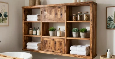 17 Bathroom Built-In Shelves for a Custom Look
