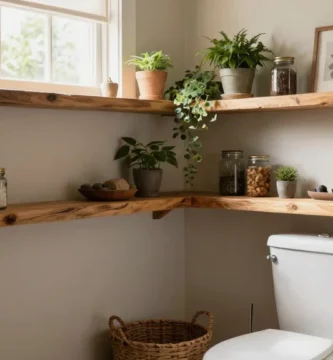 17 Bathroom Floating Shelves Above Toilet Styling Ideas