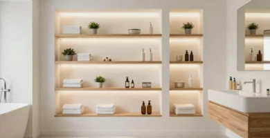 17 Recessed Shelves Bathroom Ideas for Clean Lines
