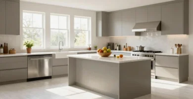 17 White Floor Kitchen Ideas for a Clean Modern Look