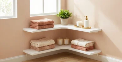 18 Corner Shelves Bathroom Ideas for Tight Areas