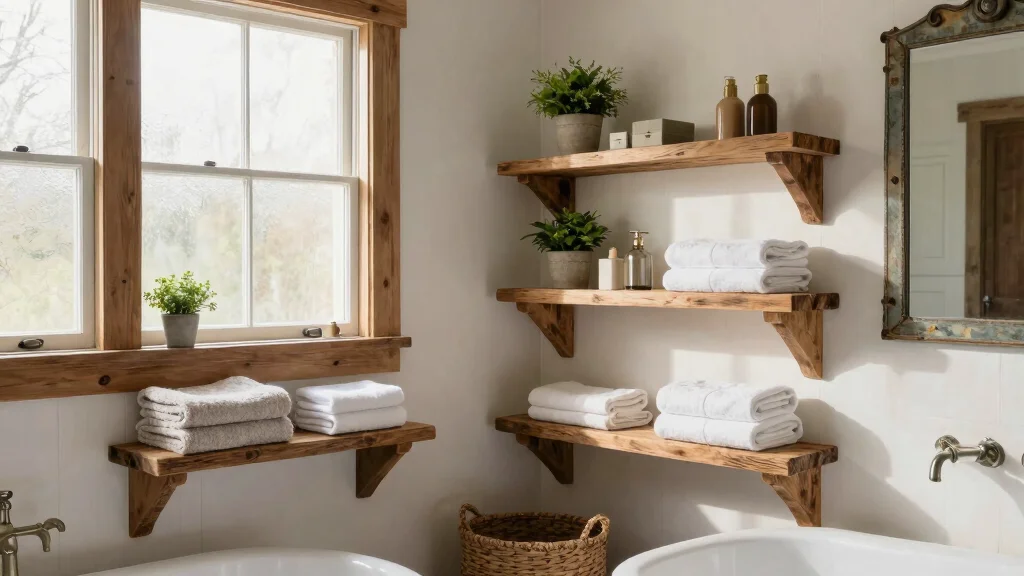 18 DIY Bathroom Shelves Projects You Can Try