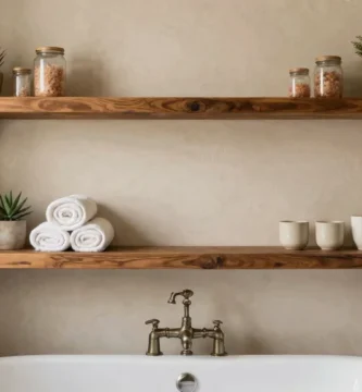 19 Bathroom Decor Shelves to Elevate Small Spaces