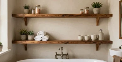 19 Bathroom Decor Shelves to Elevate Small Spaces