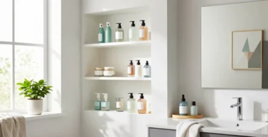 19 Built In Bathroom Shelves for Seamless Storage