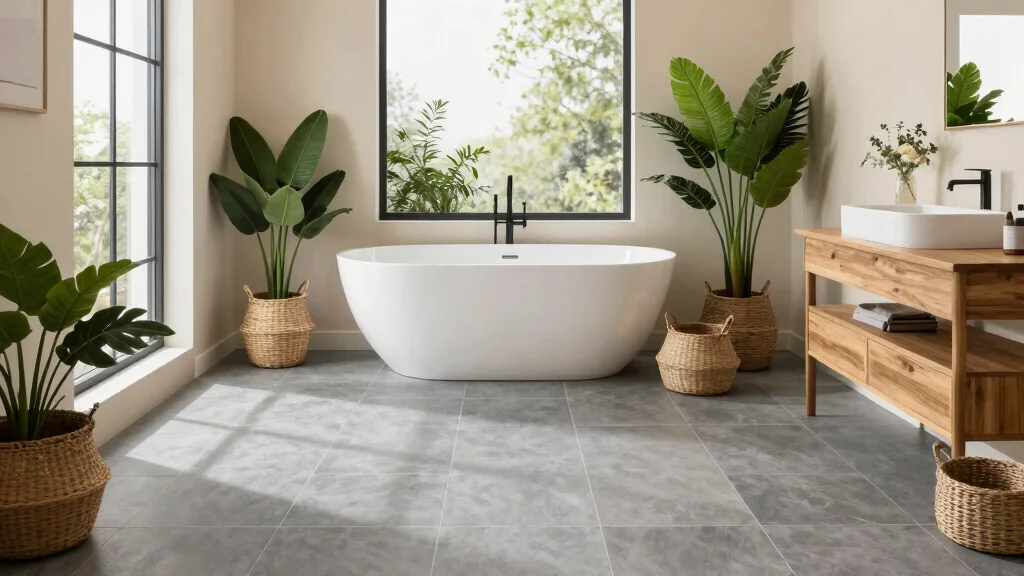 19 Gray Bathroom Floor Tile Ideas for Modern Homes