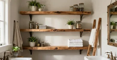 20 Bathroom Floating Shelves Decor That Looks Intentional