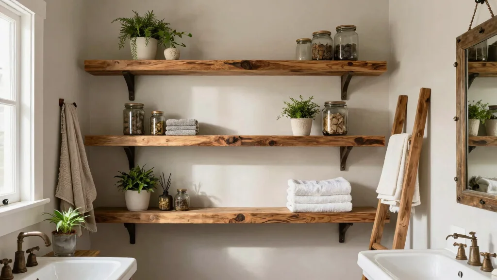 20 Bathroom Floating Shelves Decor That Looks Intentional