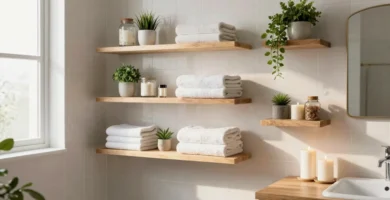 20 Shelves Bathroom Ideas That Balance Style and Function