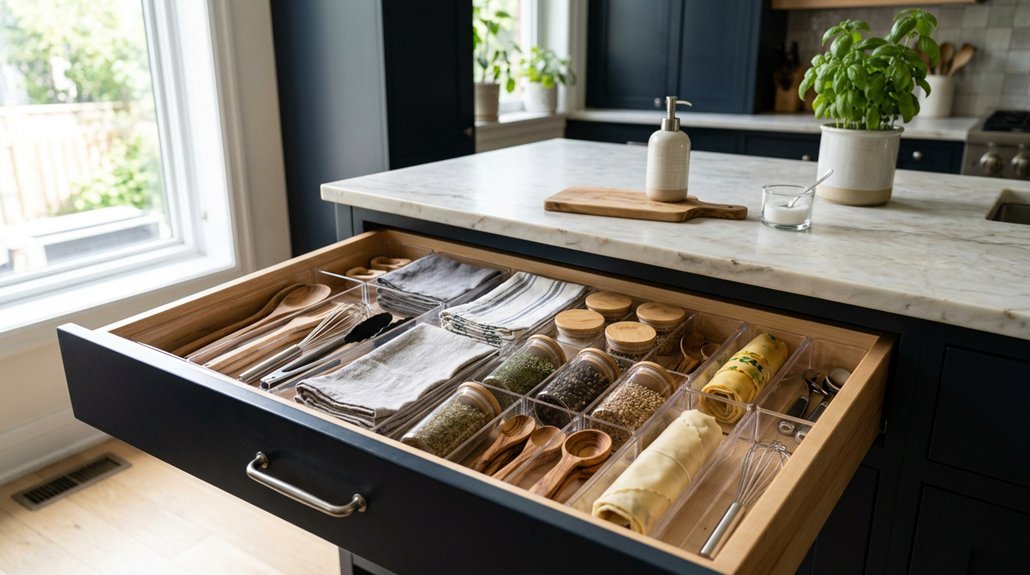 five steps organize deep kitchen drawers