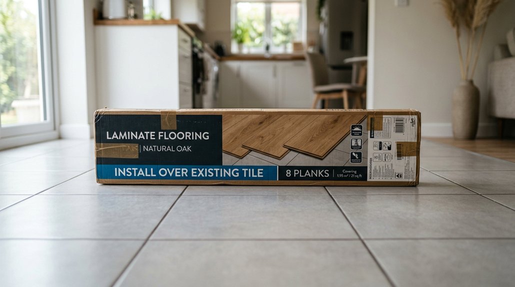 installing laminate flooring over tile