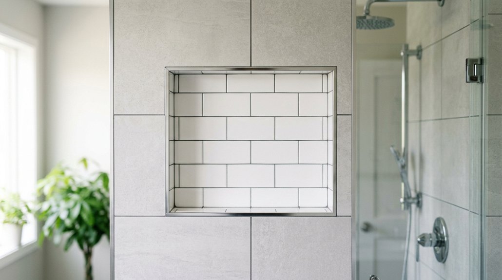 shower niche framing guide