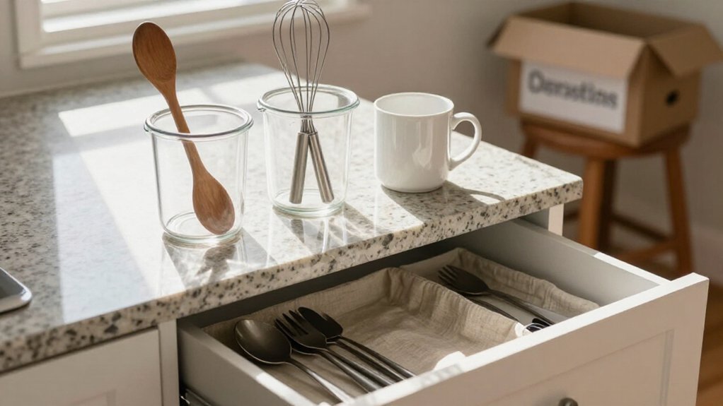 sort assess and redistribute clutter