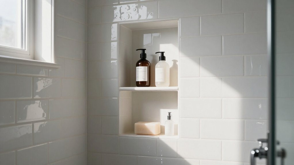 standard shower niche size options